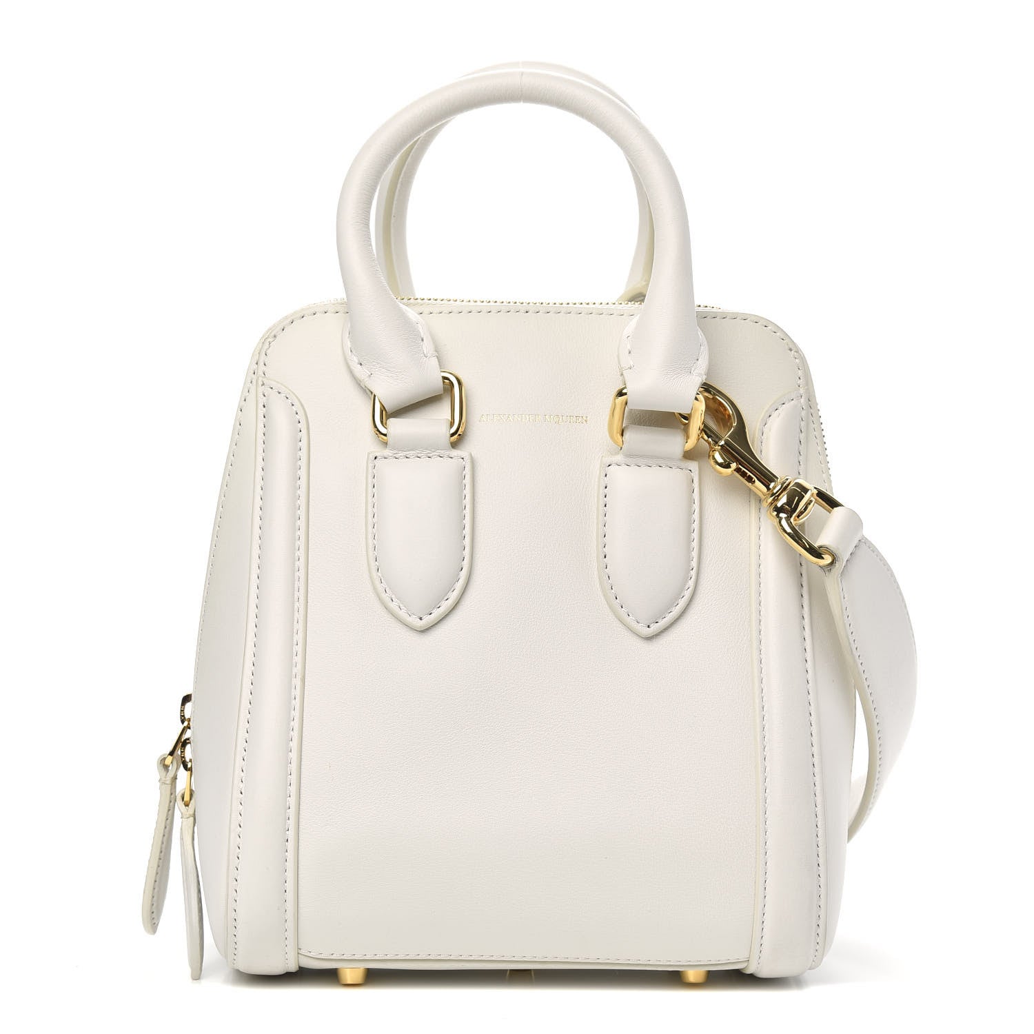 Alexander McQueen Calfskin Mini Heroine White 1 of 12