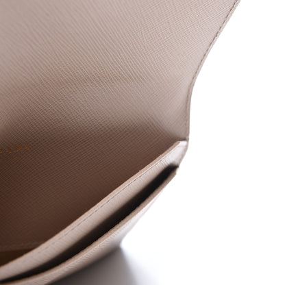Prada Saffiano Metal Flap Card Holder Cammeo 6 of 16