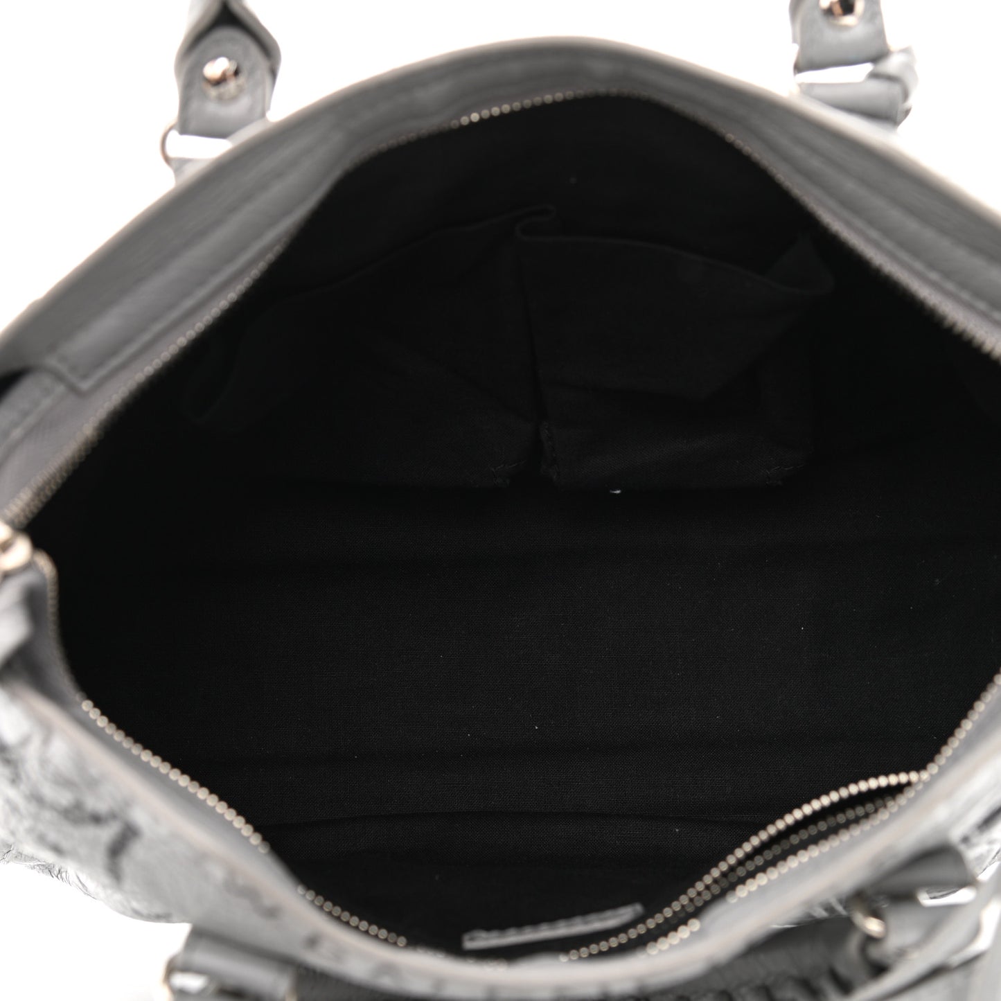 Agneau Arena Graffiti All Over Classic Silver Hardware S City Balenciaga Grey Black