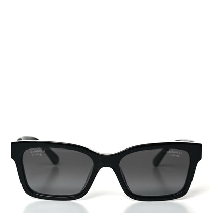 Chanel Acetate Polarized Square Sunglasses 5417-A Black 2 of 8