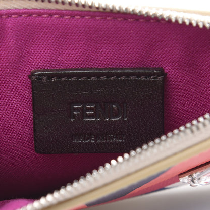 Fendi Saffiano Crystal Eye Monster Coin Pouch Key Case Bellini Multicolor 5 of 7