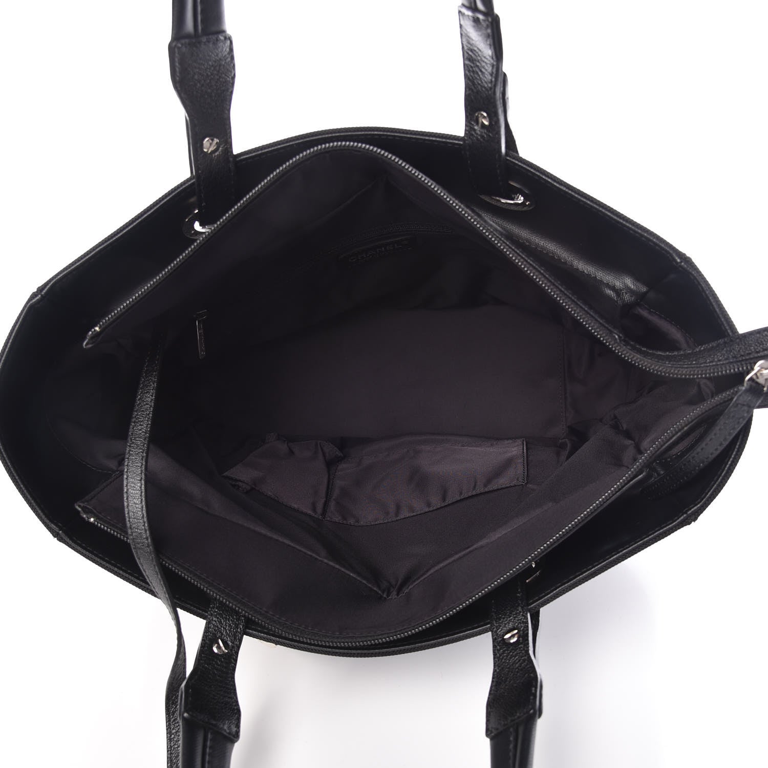 Chanel Coated Canvas Large Paris Biarritz Tote Black 5 of 9
