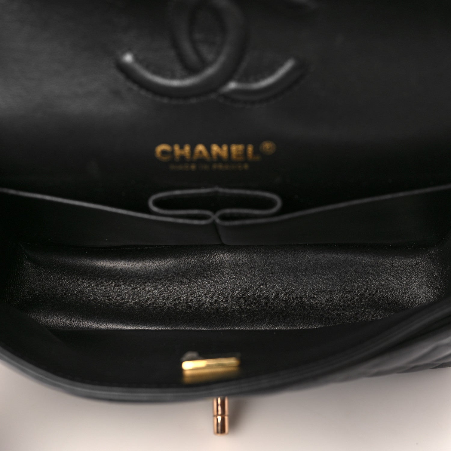 Chanel Lambskin Quilted Small Double Flap Black 4 of 8