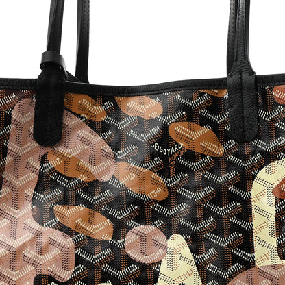 Goyard Goyardine Saint Louis Lettres Camouflage PM Black Pink Multicolor 10 of 12