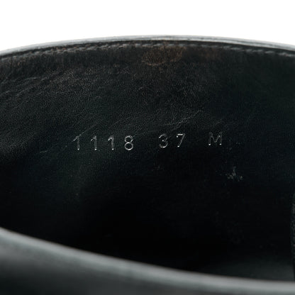 Louis Vuitton Calfskin Wonderland Flat Ranger Boots 37 Black 9 of 10