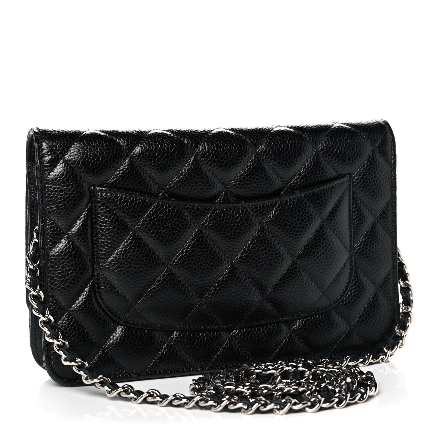 Chanel Caviar Quilted Wallet On Chain WOC Black 3 of 10