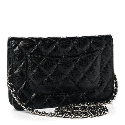 Chanel Caviar Quilted Wallet On Chain WOC Black 3 of 10