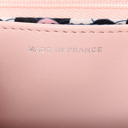 Chanel Calfskin Enamel Quilted CC Wallet On Chain WOC Pink 7 of 12