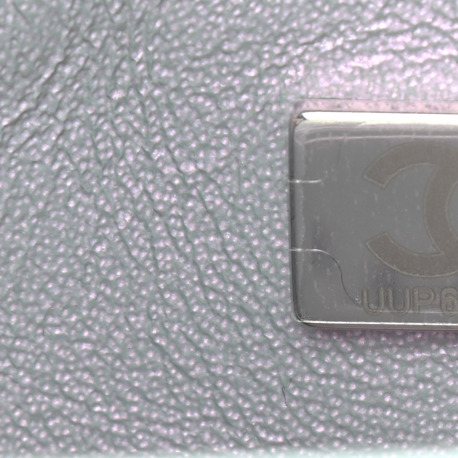 Chanel Iridescent Calfskin Quilted Mini Rectangular Flap Light Purple 6 of 10