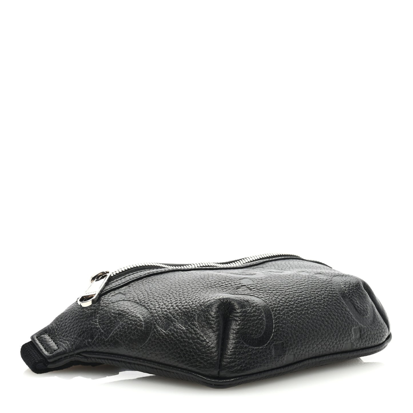 Piuma Calfskin Jumbo GG Embossed Small Belt Bag Black