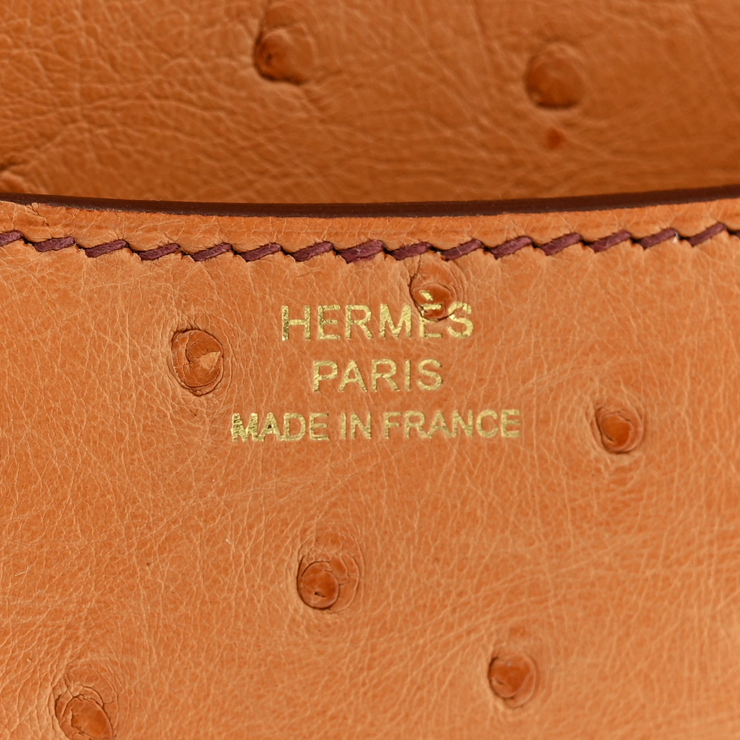 Hermes Ostrich Constance 18 Safran 7 of 12