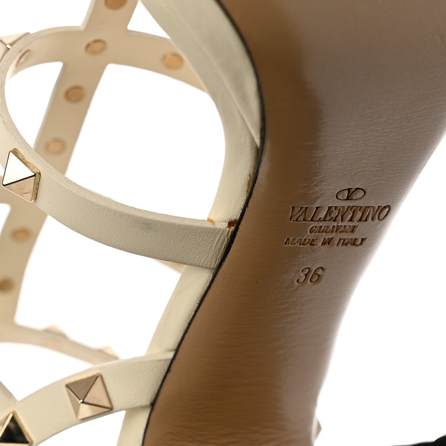 Valentino Garavani Calfskin Rockstud 90mm City 36 Ivory 14 of 15