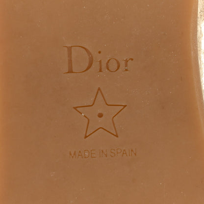 Christian Dior Canvas Embroidered Granville Ankle Tie Espadrille Flat Sandals 36 Cream 7 of 10