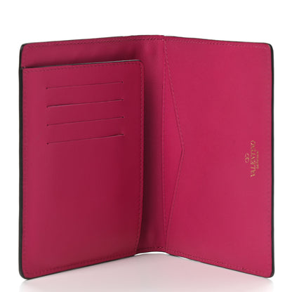 Valentino Garavani Vitello Rockstud Passport Holder Disco Pink 5 of 10