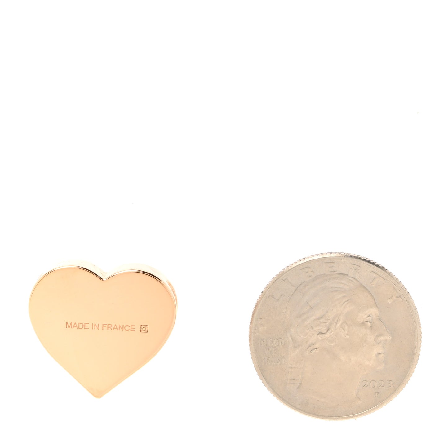 Rose Gold Plated Brass Mini Coeur Twilly Scarf Ring