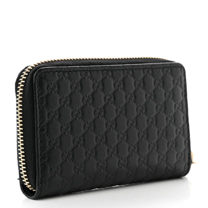 Gucci Microguccissima Zip Around Card Case Black 3 of 7