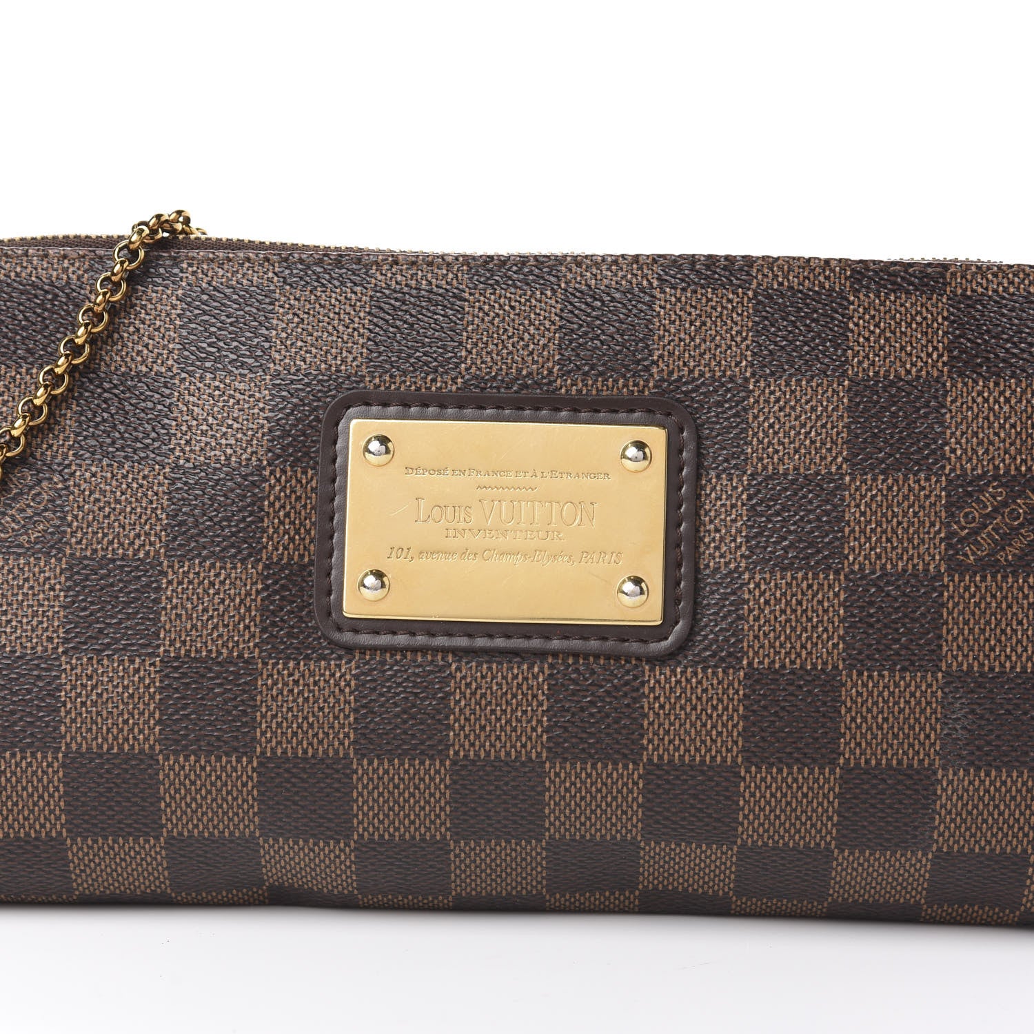 Louis Vuitton Damier Ebene Eva Clutch 12 of 12