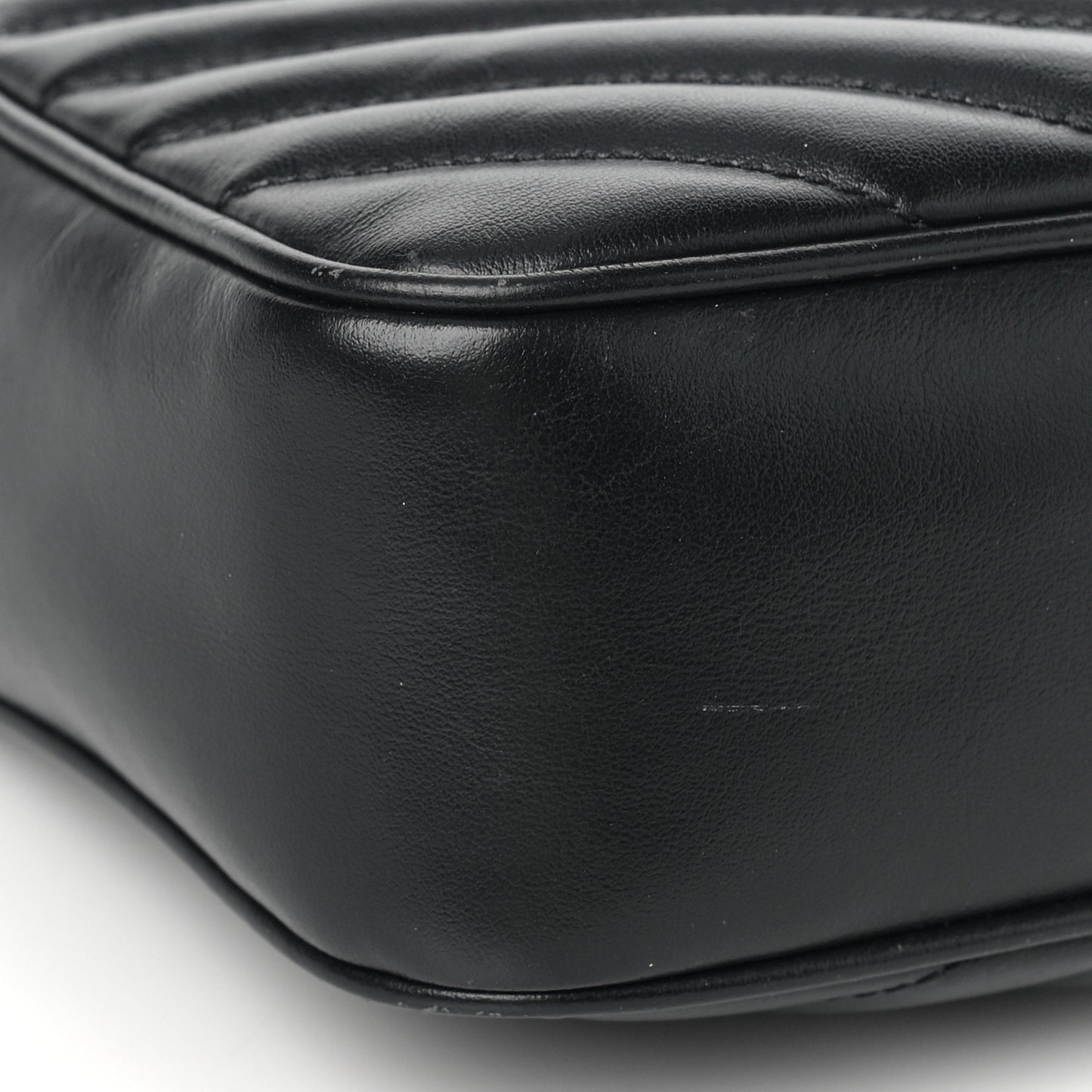 Calfskin Matelasse Monogram Lou Camera Bag Black