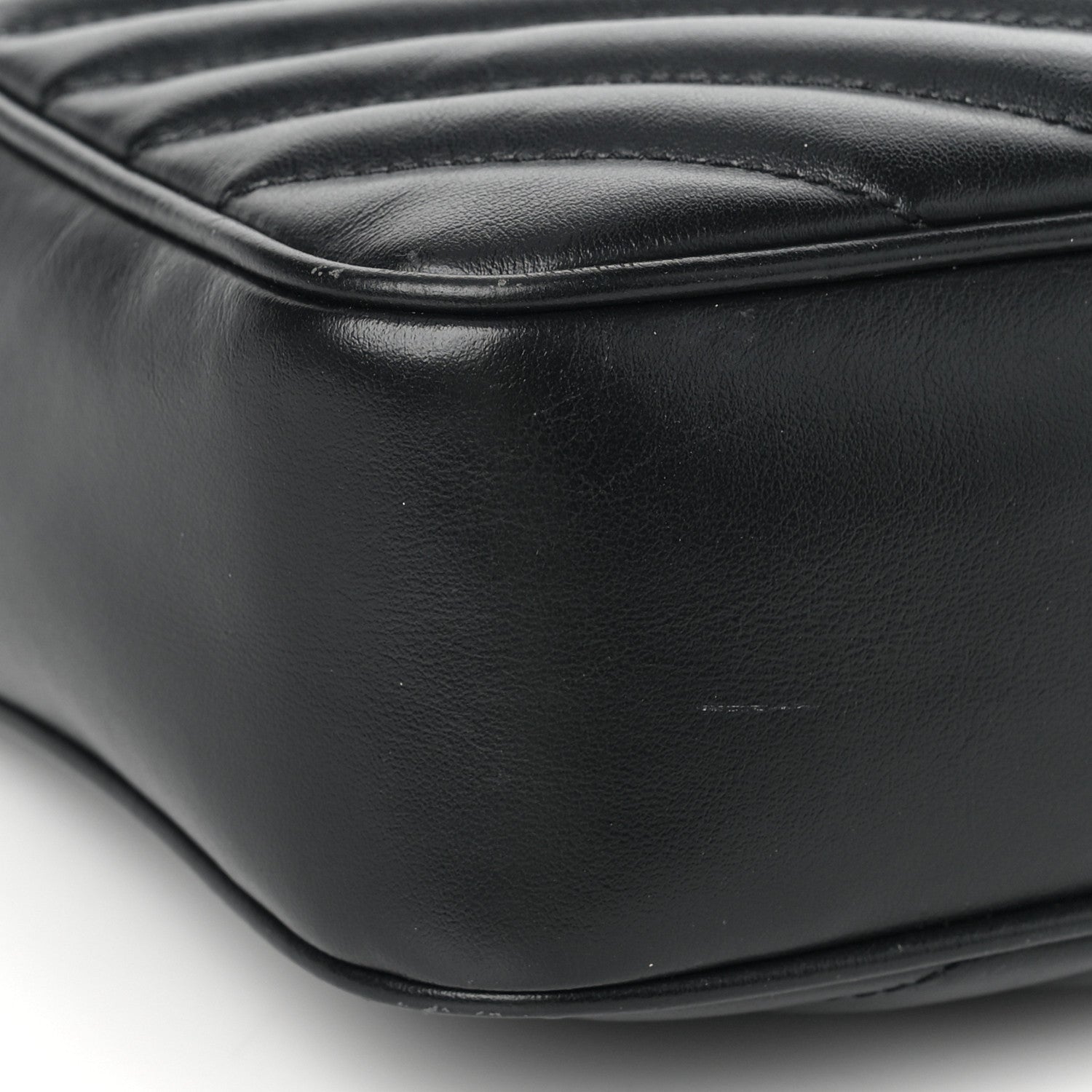 Saint Laurent Calfskin Matelasse Monogram Lou Camera Bag Black 7 of 10