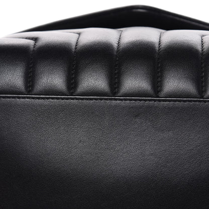 Saint Laurent Calfskin Y Quilted Monogram Medium Loulou Chain Satchel Black 10 of 11