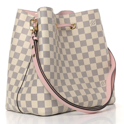 Louis Vuitton Damier Azur Neonoe MM Eau De Rose 3 of 6