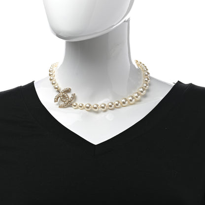 Chanel Pearl CC 100th Anniversary Necklace Light Gold 2 of 6