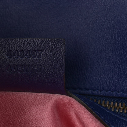 Gucci Velvet Matelasse Small GG Marmont Shoulder Bag Cobalt Blue 7 of 10