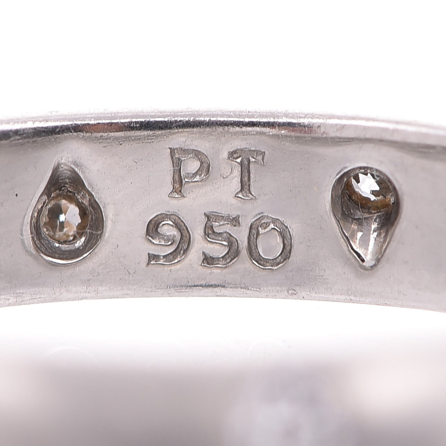 Tiffany Platinum Diamond 4mm Etoile Band Ring 57 8 4 of 6