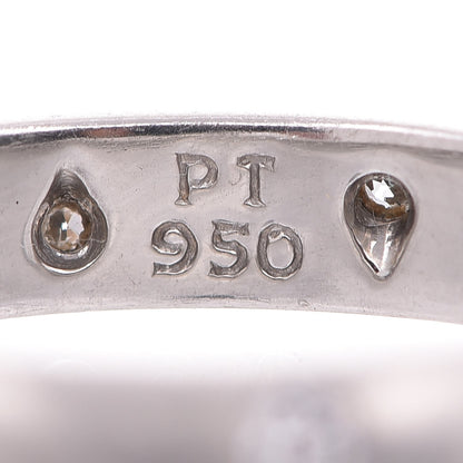 Tiffany Platinum Diamond 4mm Etoile Band Ring 57 8 4 of 6