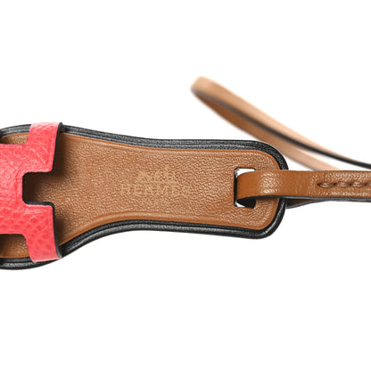 Hermes Epsom Butler Calfskin Hunter Oran Nano Bag Charm Rose Texas 3 of 4