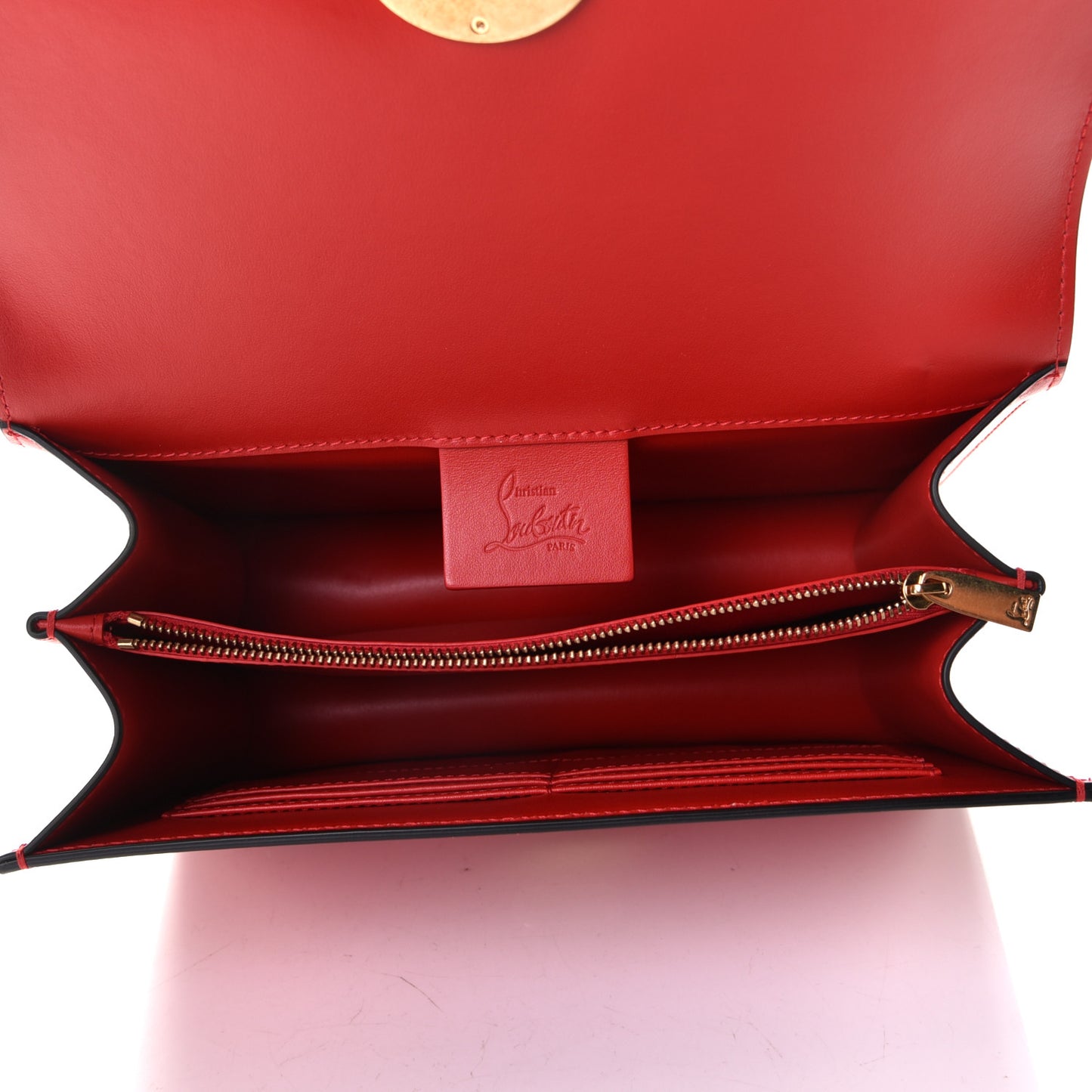 Calfskin Large Elisa Shoulder Bag Loubi