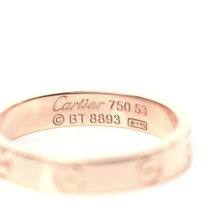Cartier 18K Pink Gold 3.5mm LOVE Wedding Band Ring 53 6.5 4 of 4