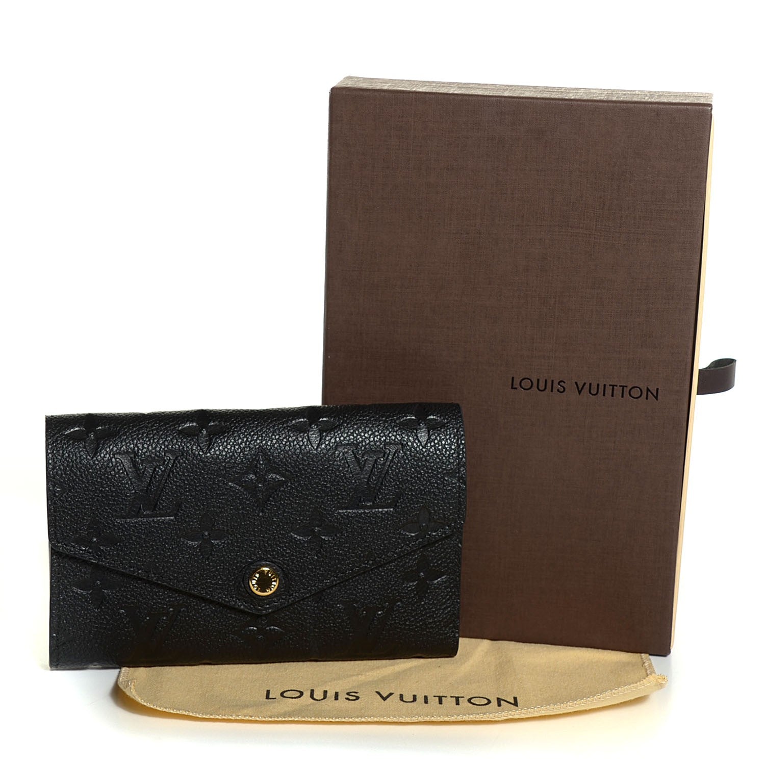 Louis Vuitton Empreinte Compact Curieuse Wallet Black 5 of 8