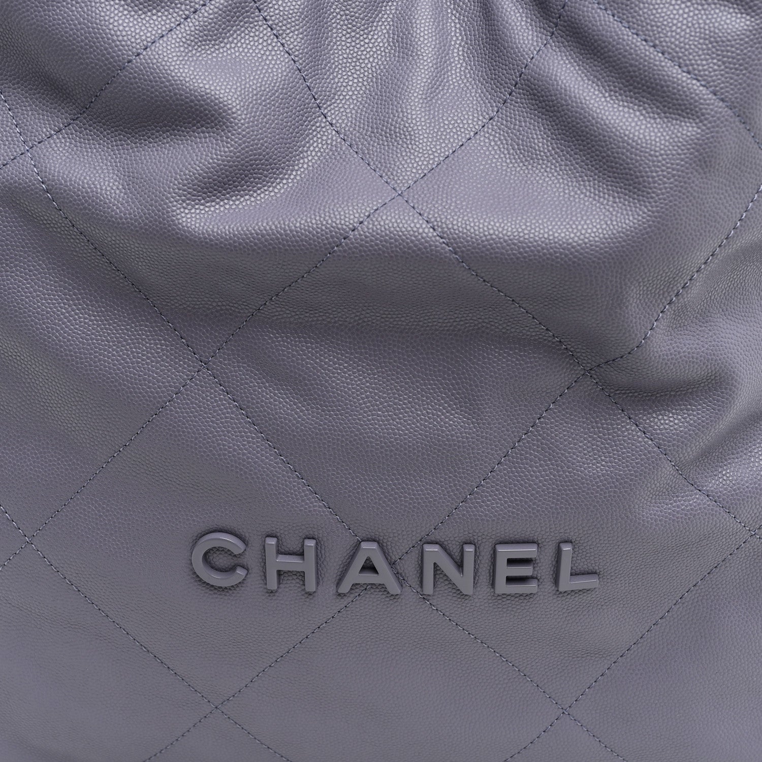 Chanel Shiny Caviar Quilted Monochrome Small Chanel 22 Light Purple 8 of 10
