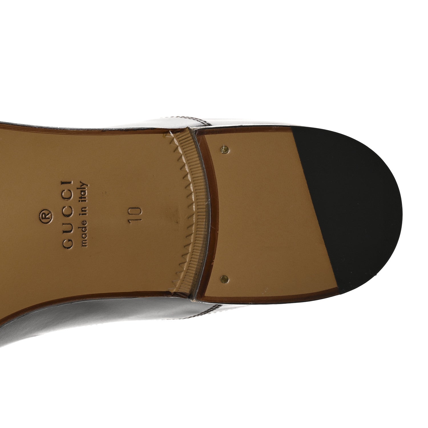 Gucci New Waxed Calfskin Supersofty Oxfords 10 Cocoa Brown Sugar 7 of 9