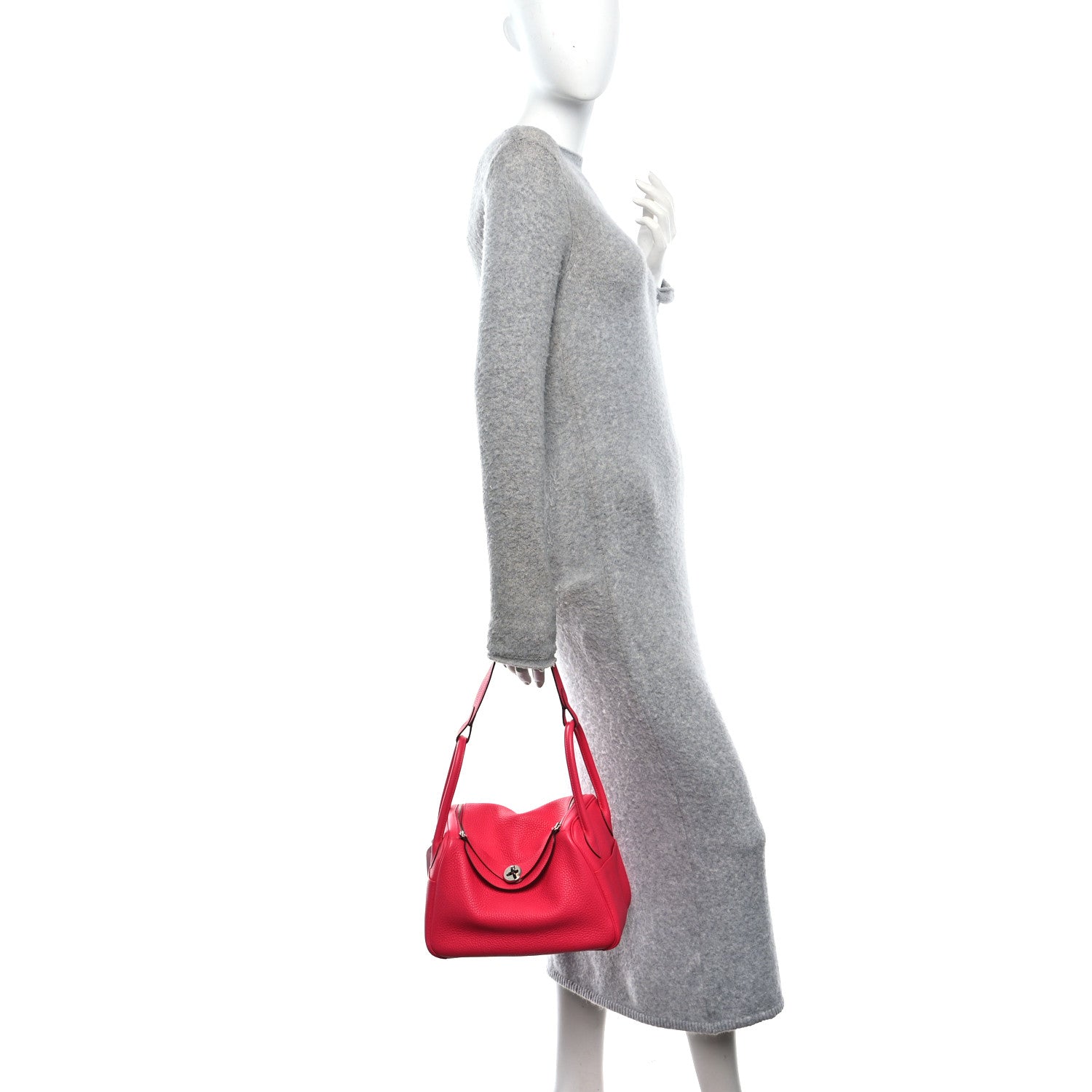 Hermes Taurillon Clemence Lindy 26 Rose Extreme 2 of 10