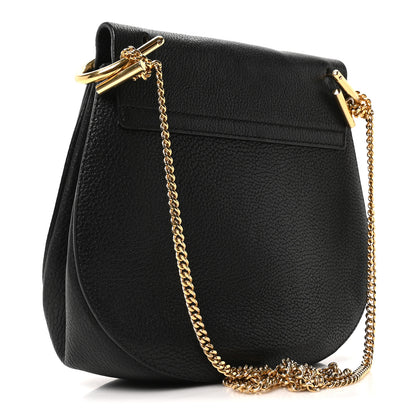 Chloe Grained Lambskin Drew Shoulder Bag Black 3 of 10