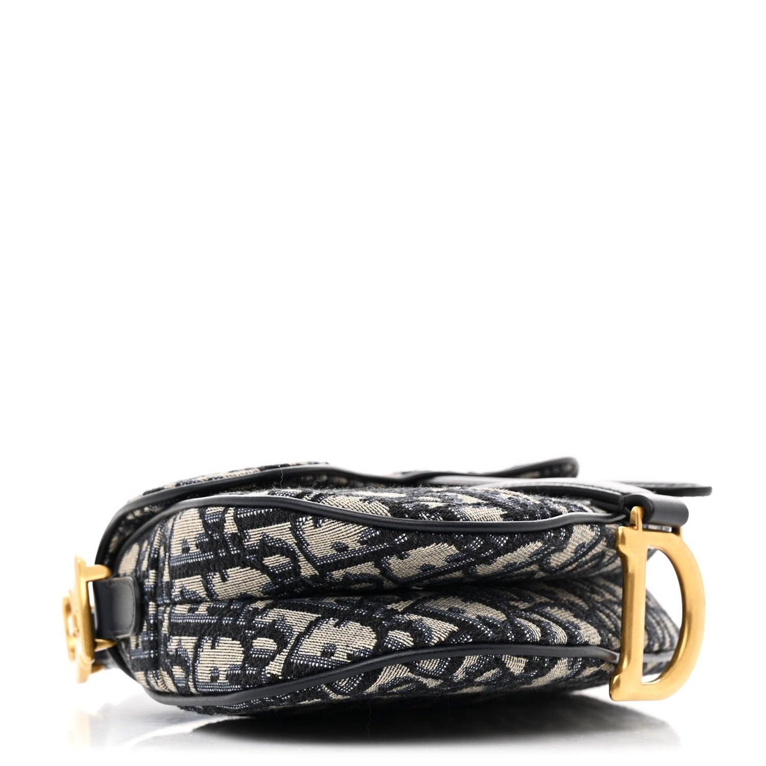 Christian Dior Oblique Mini Saddle Bag Blue 4 of 10
