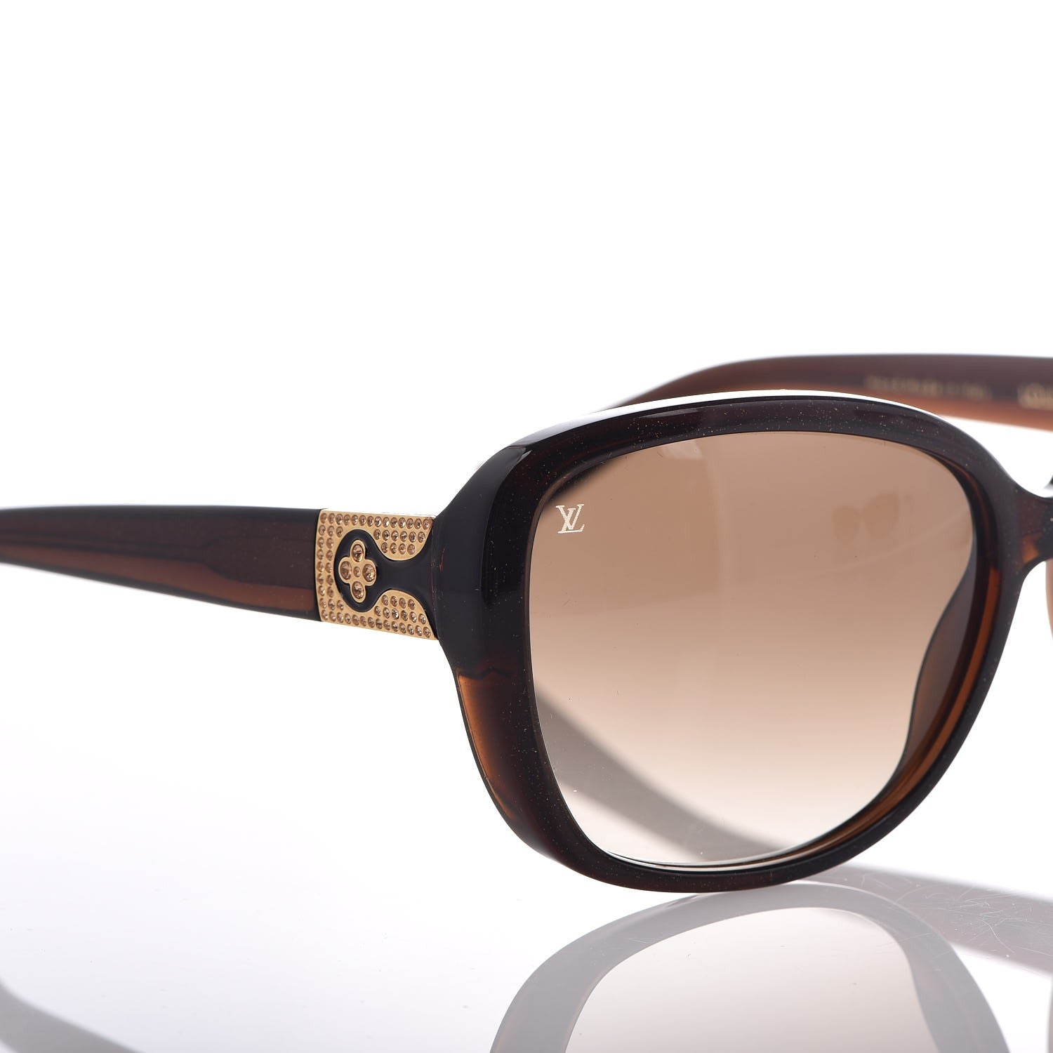 Louis Vuitton Heather Strass Sunglasses Z0456W Brown 7 of 8
