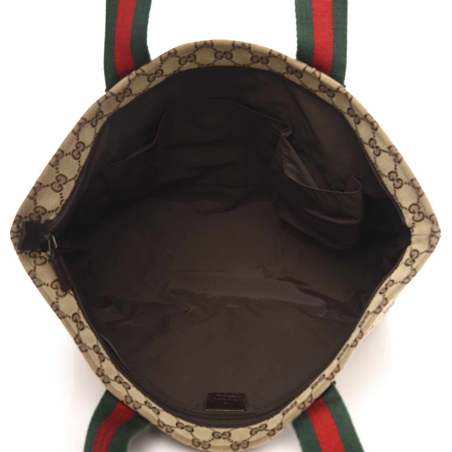 Gucci Monogram Web Large Diaper Tote Brown 5 of 12