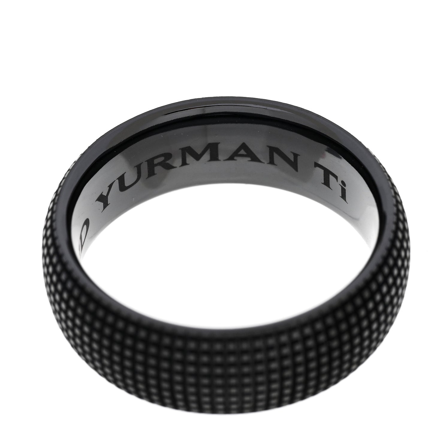 Black Titanium 8mm Sky Band Ring 62 10