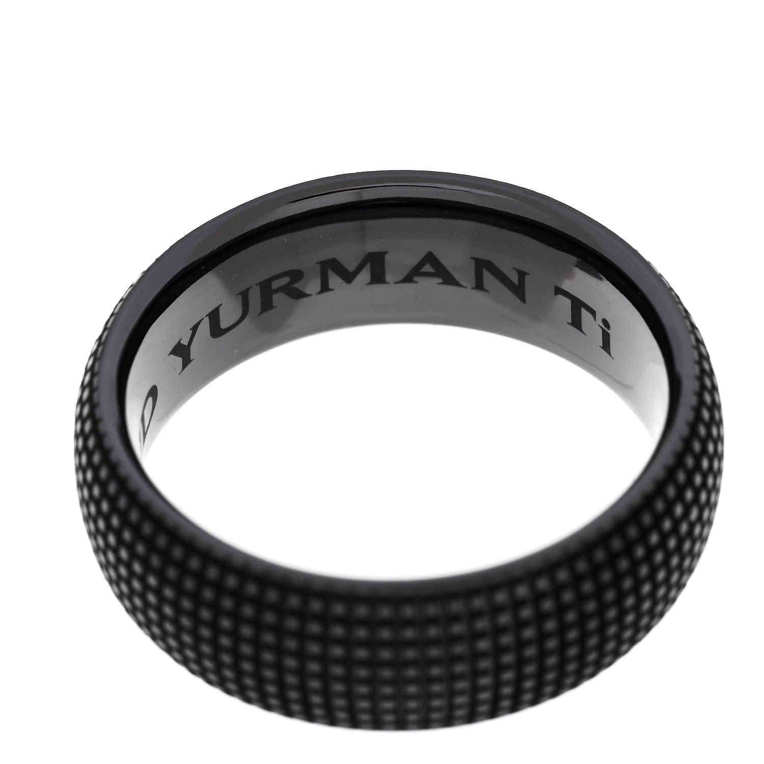 David Yurman Black Titanium 8mm Sky Band Ring 62 10 5 of 6