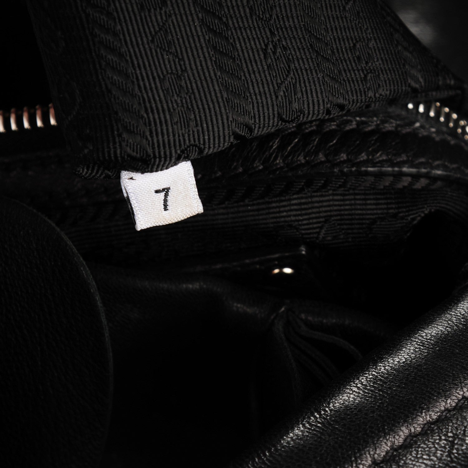 Prada Nappa Ruffle Hobo Nero Black 9 of 9