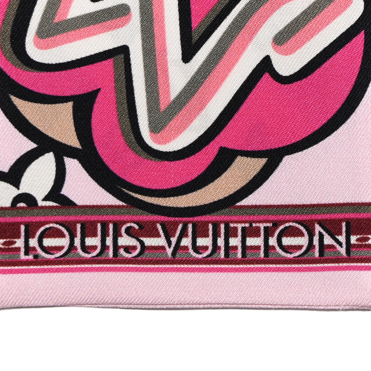 Louis Vuitton Silk Monogram Street Bandeau Rose 3 of 3