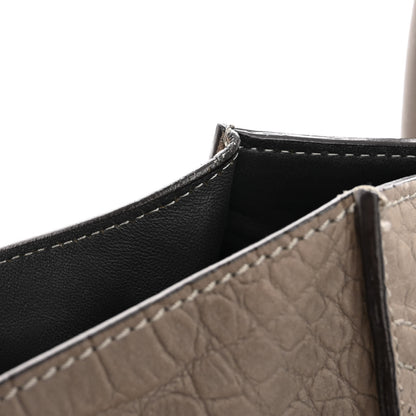 Celine Crocodile Embossed Nubuck Medium Phantom Luggage Grey 11 of 11