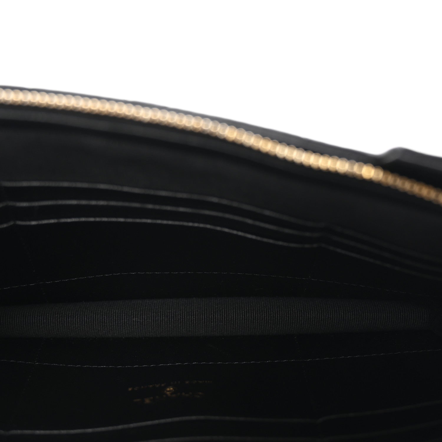 Chanel Lambskin Quilted CC Pouch Wristlet Black 5 of 7