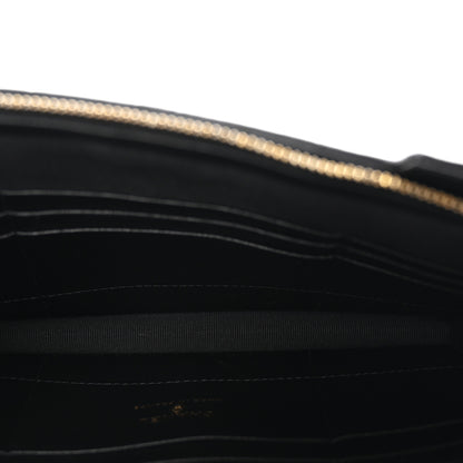 Chanel Lambskin Quilted CC Pouch Wristlet Black 5 of 7