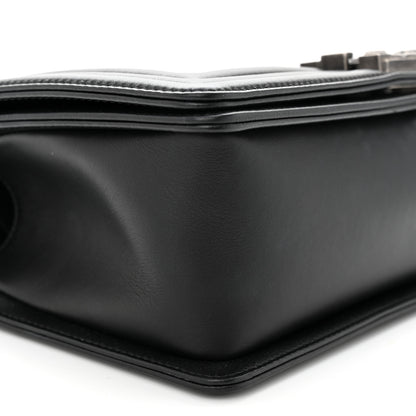 Chanel Calfskin Quilted Medium Boy Flap Black 9 of 11