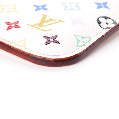 Louis Vuitton Monogram Multicolor Key Pouch White Litchi 10 of 14
