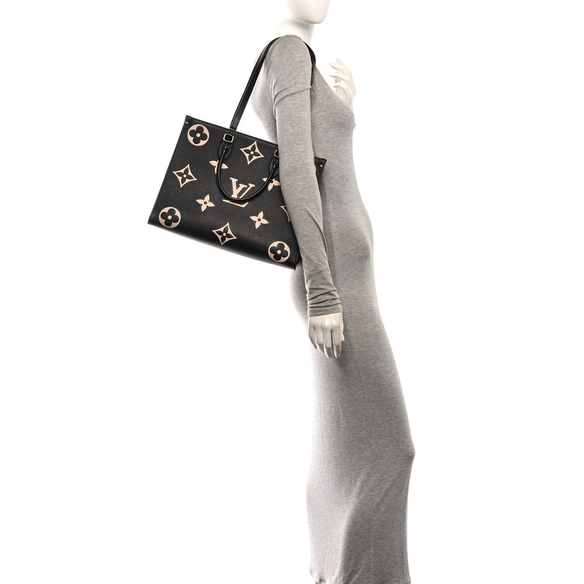 Empreinte Monogram Giant Onthego MM Black Beige